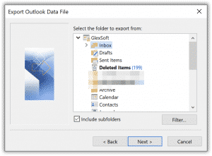 export certain folders from outlook for mac